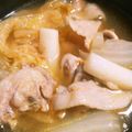 頼羅▽･ω･▽'s cooksnap of when they made 豚薄切肉と白菜とトッポギの韓国風煮物.