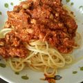 さぁ★たぁ★'s cooksnap of when they made 鶏胸と豆腐のボロネーゼ★もやしでパスタ風.