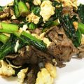 みい56's cooksnap of when they made 牛肉・小松菜・卵のいためもの.