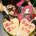 とも0527's cooksnap of when they made ニンニンジャー♡キャラケーキ.