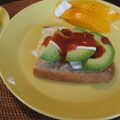 Mawaru7's cooksnap of when they made オープンサンド/我が家の定番ブランチ.