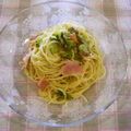 violets's cooksnap of when they made 春の香り♪ふきのとうパスタ.