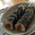 mario大好き's cooksnap of when they made 焼き肉のタレで！韓国風のり巻き.