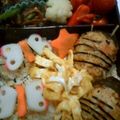 りゆじゅん☆'s cooksnap of when they made キャラ弁♪蝶々弁当♪.