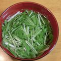 i_yokan's cooksnap of when they made 水菜の梅すまし汁.