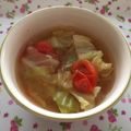 mario大好き's cooksnap of when they made 【簡単】キャベツとトマトの食べるスープ.