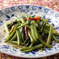 マユガリータ's cooksnap of when they made パップン ファイデーン（空芯菜炒め）.