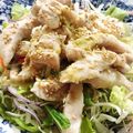 ちんゆき's cooksnap of when they made ゆで鶏を使ったわさび醤油サラダ～むね肉～.