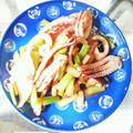 のぞきぱんだ's cooksnap of when they made イカと生しいたけとセロリのナンプラー炒め.