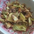 39nonco's cooksnap of when they made 春キャベツとミンチの卵とじ.