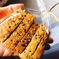 mthrk's cooksnap of when they made ばりぼりっ☆ごまときなこのビスコッティ☆.