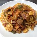 クックALJU50☆'s cooksnap of when they made トマトジュースde我が家のナポリタン♬.
