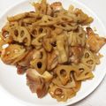Haruru☆Mii's cooksnap of when they made お弁当に☆鶏肉と蓮根のピリ辛炒め.