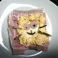 クックAIK2WD☆'s cooksnap of when they made HBで簡単オープンサンドイッチ：らいおん.