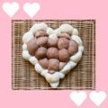 ＭＡＹＯＭＡＹＯ　's cooksnap of when they made バレンタインに♡黒白ハートのちぎりパン.