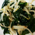 しあわせお月さま's cooksnap of when they made もやしとわかめのナムル.