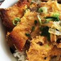 さぃたん's cooksnap of when they made 一人前レシピ！我が家のカツ丼♡.