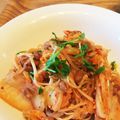 asuuumomo's cooksnap of when they made 白滝の納豆ｷﾑﾁﾊﾟｽﾀ風.