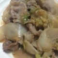 harukaze10's cooksnap of when they made 黄金比☆豚小間の定番みそ炒め.