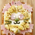 たわわ17's cooksnap of when they made HBで簡単オープンサンドイッチ：らいおん.