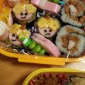 らいじんふうじん's cooksnap of when they made 節分キャラ弁☆鬼っこツインズ♪.