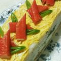 隣のあの人｡'s cooksnap of when they made 簡単☆牛乳パックdeケーキ？押し寿司♪.