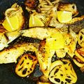ちほりん。's cooksnap of when they made 鮭・蓮根・レモン　～フライパンひとつ～.