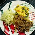 幸せに食べる's cooksnap of when they made 薄切りロースで豚の生姜焼き　新たま編.