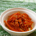 赤い電話's cooksnap of when they made 簡単！ 人参のきんぴら.