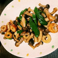 ma―chin's cooksnap of when they made レンジで ピーマンとちくわとしめじ和え.