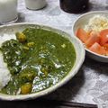 cheese-ku's cooksnap of when they made 鶏肉と豆のほうれん草カレー.