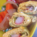 yuuchiiiii's cooksnap of when they made ☆あおさとカニカマの卵焼き☆.