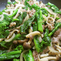 ちゃみ's cooksnap of when they made 牛肉と菜の花のオイスターソース炒め.