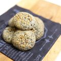 border514's cooksnap of when they made ごま油香るごまたっぷりクッキー.