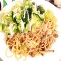 クック6ZKC6A☆'s cooksnap of when they made きのこと納豆のパスタ.