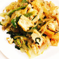 TOGEZO's cooksnap of when they made 春雨と厚揚げの炒め煮.