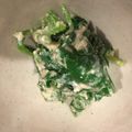 えびちゃん♪♪'s cooksnap of when they made 明日葉の白和え.