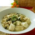 ちょこ０１７'s cooksnap of when they made ✿ほうれん草inうま塩♡麻婆豆腐✿.