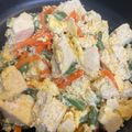やよい・M's cooksnap of when they made 簡単・炒り豆腐♪水切り豆腐・卵・人参入り.