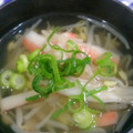 ナラベル's cooksnap of when they made もやしとカニかまの中華スープ☆.