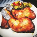 りんとひなのおうち's cooksnap of when they made 調味料3つ！クリスマス照り焼きチキン.