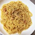 nikopunnn's cooksnap of when they made 柚子胡椒香る！明太マヨのパスタ.