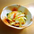 雨のち晴れ♪'s cooksnap of when they made 5分で出来た~柑橘香る白菜の即席漬け.