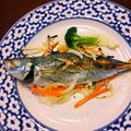 ヤマネコロリ's cooksnap of when they made にんにくとオリーブオイル♪鯵の香草焼き.