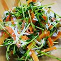 kaachannnn's cooksnap of when they made 豆苗と人参のサラダ.