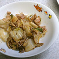 hyookpad2's cooksnap of when they made 鶏と白菜のマヨ炒め.