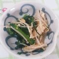 ＵＭＥＨＡＲＵ's cooksnap of when they made 春菊としめじのおひたし.