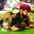 812Mikey's cooksnap of when they made 赤大根とほうれん草のサラダ　クリスマス風.