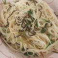 mokesa's cooksnap of when they made 塩昆布とねぎのそうめんチャンプルー.