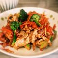 ココニコル's cooksnap of when they made カリフラワーシメジ豚肉のにんにくマヨ炒め.